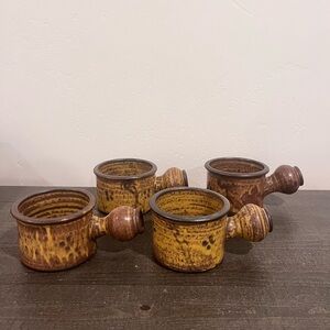 Vintage Ceramic Chowder Cups by American Ceramic Artist John Glick